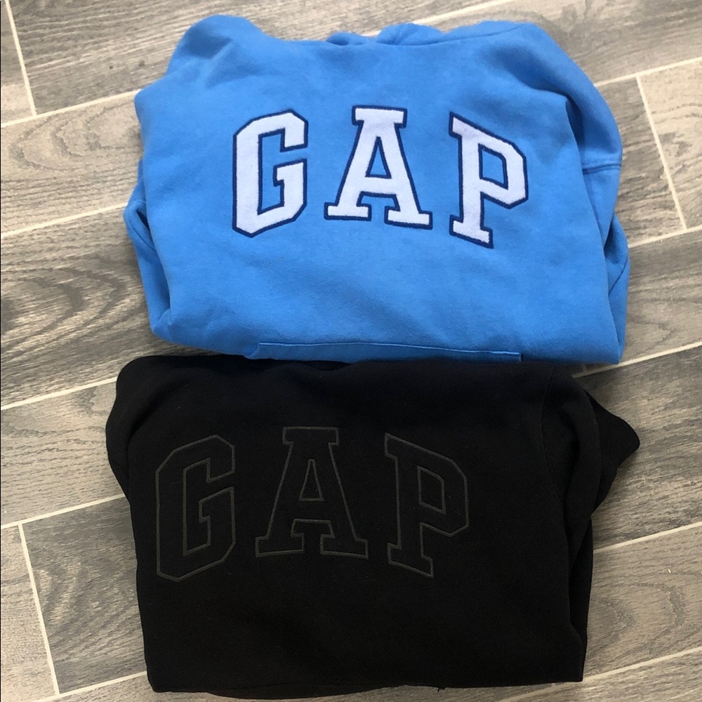 GAP Blue and Black Logo Sweatshirts